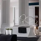 Pat dublu cu tăblie din fier solid Made in Italy - Nebbia Viadurini