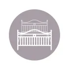 Pat dublu cu tăblie tubulară din fier Fabricat în Italia - Copie Viadurini