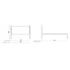 Pat dublu cu tăblie din fier tubular Made in Italy - Kenzo Viadurini