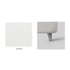 Pat dublu cu tăblie din piele ecologică Made in Italy - Fiuto Viadurini