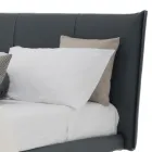 Pat dublu cu design de lux din piele ecologică sau țesătură Made in Italy – Generus Viadurini