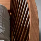 Design pat dublu 160x200cm cu bază solidă de nuc Alain Viadurini