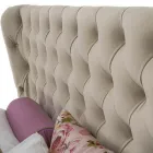 Pat dublu de lux cu cutie și tăblie Capitonnè Made in Italy - Papero Viadurini