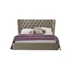 Pat dublu de lux cu cutie și tăblie Capitonnè Made in Italy - Papero Viadurini