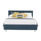 Pat dublu de lux din piele ecologica sau stofa cu cutie Made in Italy – Nuvola Viadurini