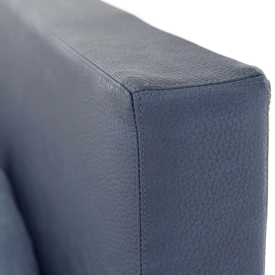 Pat dublu de lux din piele ecologica sau stofa cu cutie Made in Italy – Nuvola Viadurini