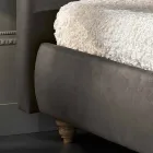 pat dublu tapițate cu cutie de depozitare 160x190 / 200cm Leone Viadurini