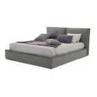 Pat dublu tapitat cu comoda din piele ecologica sau stofa - Notre Dame Viadurini