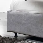 Pat pat tapițate cu container de ridicare 160x190 / 200cm Mia Viadurini