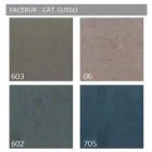 Pat dublu tapitat cu unitate de depozitare din stofa - Belle Viadurini