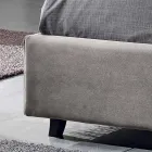 Pat dublu tapițate cu containere moderne 160x190 / 200 Reby Viadurini