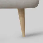 Pat dublu tapitat cu saltea si 2 noptiere Made in Italy - Rolly Viadurini