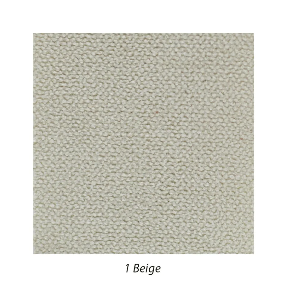 Pat dublu tapitat cu saltea si 2 noptiere Made in Italy - Rolly Viadurini