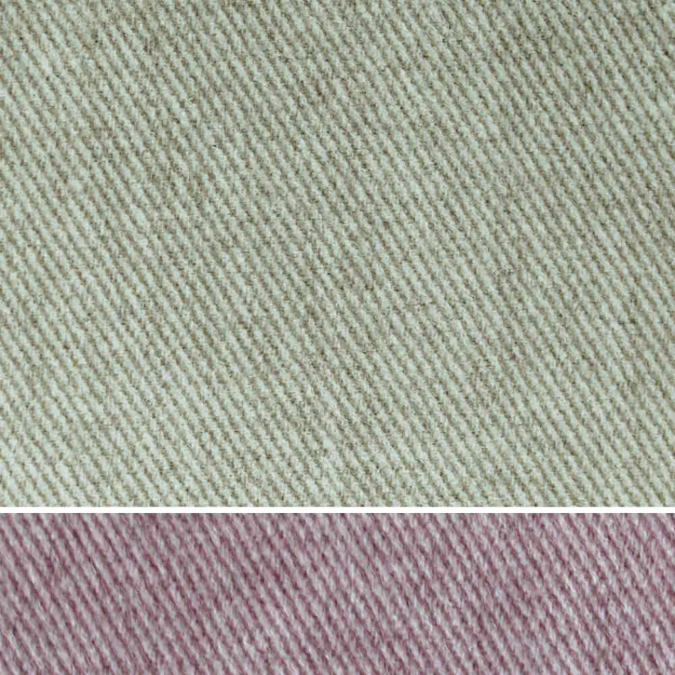 Pat dublu tapițat cu material textil sau piele ecologică Made in Italy - Elettro Viadurini