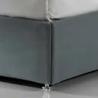 pat dublu capitonat Contemporan cu cutie de punctul maxim atins 160x190 / 200cm Sun Viadurini