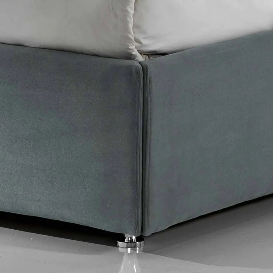 pat dublu capitonat Contemporan cu cutie de punctul maxim atins 160x190 / 200cm Sun Viadurini