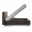 pat dublu capitonat Contemporan cu cutie de punctul maxim atins 160x190 / 200cm Sun Viadurini