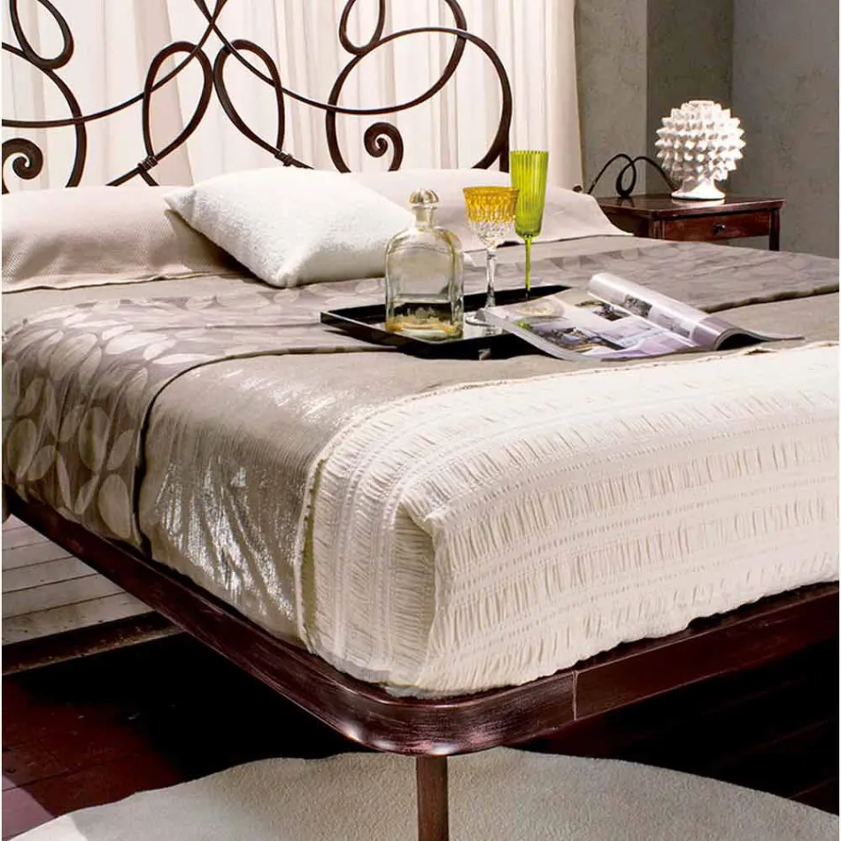 Pat dublu fier forjat Granit Viadurini