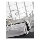 Pat dublu din fier cu picior coordonat Made in Italy - Laser Viadurini