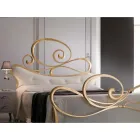 Pat dublu din fier cu picior coordonat Made in Italy - Laser Viadurini