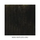 Pat dublu din Fier și Piele Reală, 2 Noptiere și Saltea - Motive Viadurini