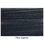 Pat dublu din Fier Tubular Argintiu Negru Made in Italy - Geometrie Viadurini