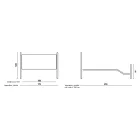 Pat dublu din Fier Tubular Argintiu Negru Made in Italy - Geometrie Viadurini