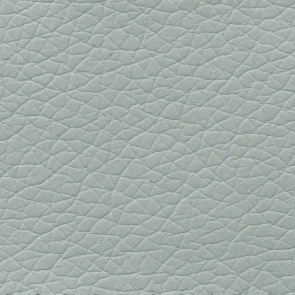 Pat dublu în piele cu picioare de lemn Made in Italy - Perzio Viadurini