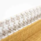 Pat dublu din țesătură cu picioare metalice Made in Italy - Glorio Viadurini