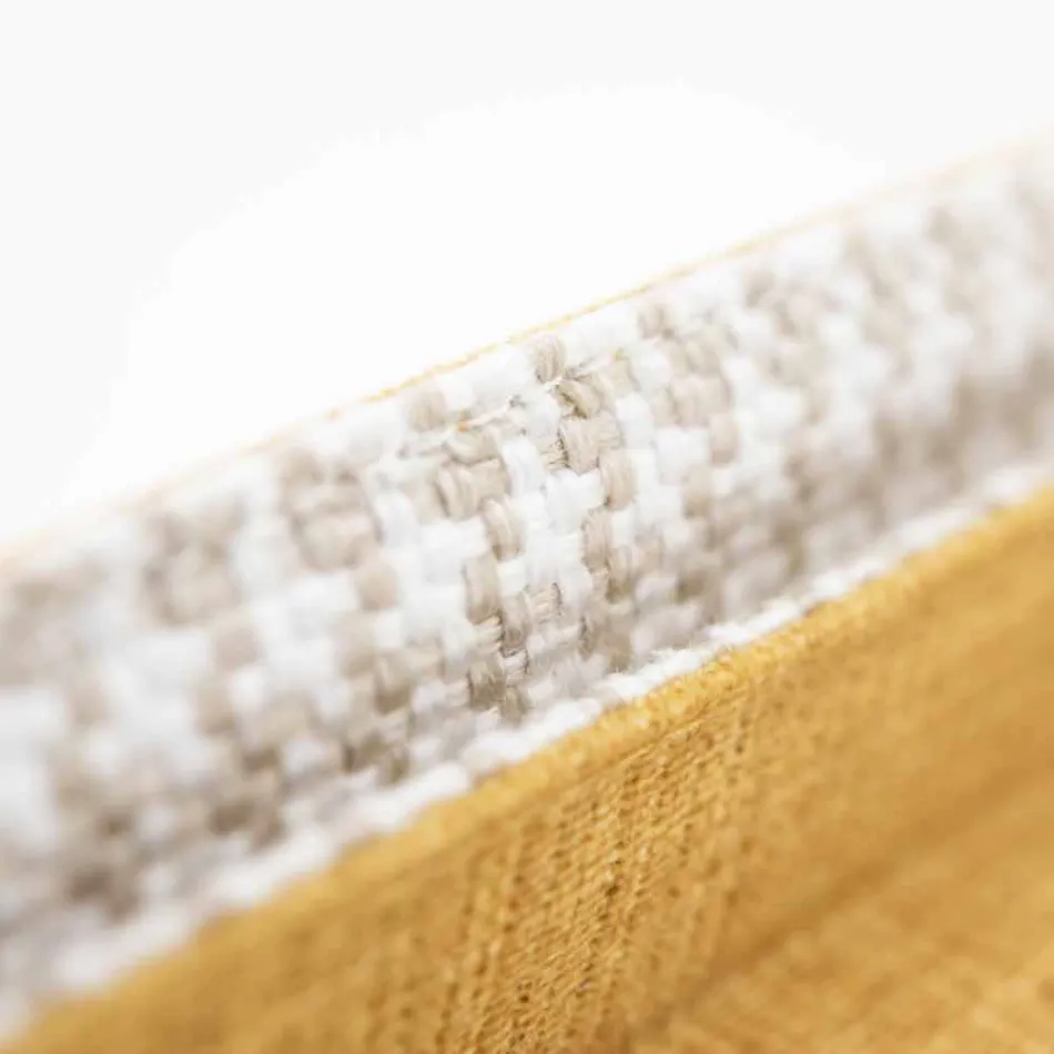 Pat dublu din țesătură cu picioare metalice Made in Italy - Glorio Viadurini