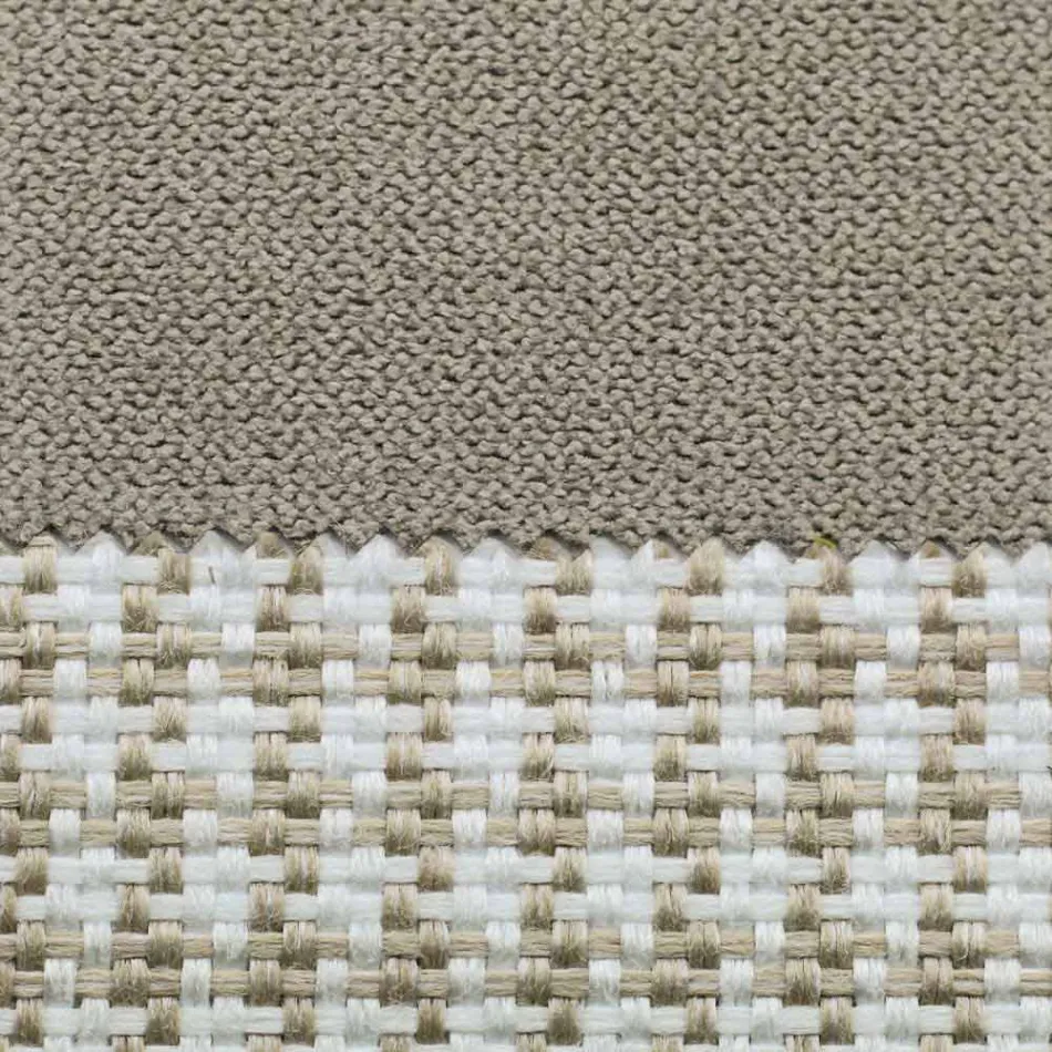 Pat dublu din țesătură cu picioare metalice Made in Italy - Glorio Viadurini