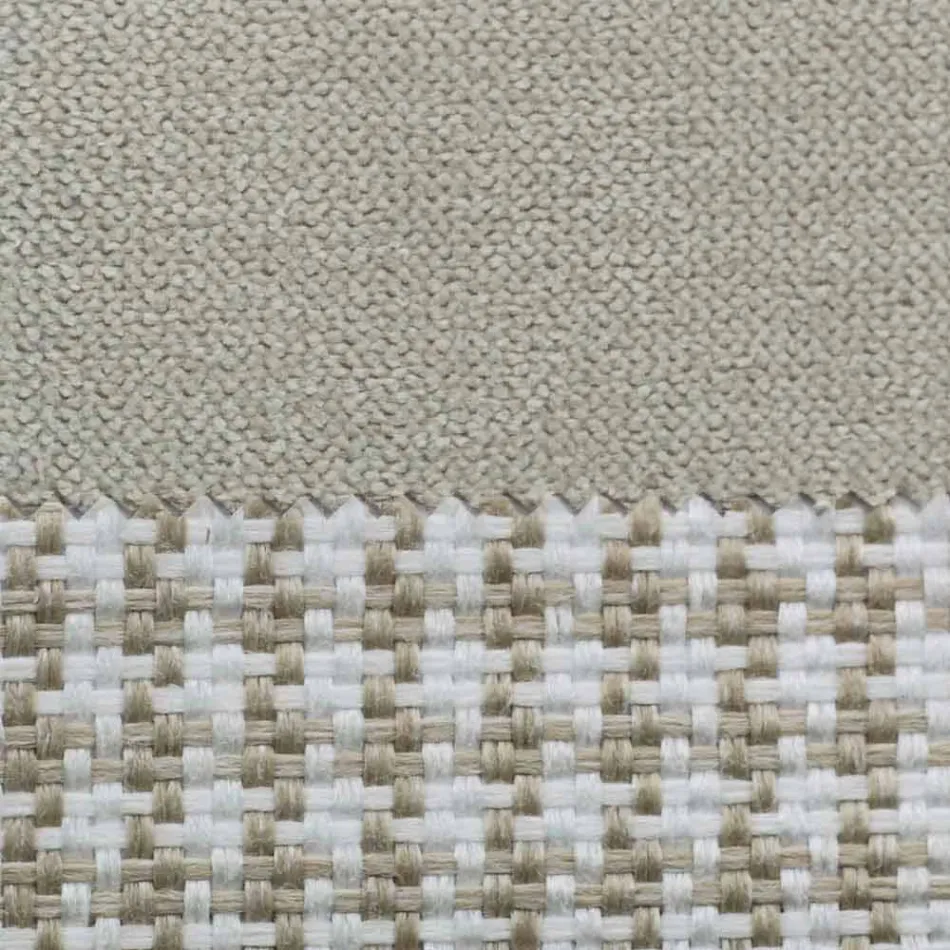 Pat dublu din țesătură cu picioare metalice Made in Italy - Glorio Viadurini