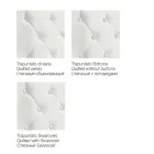 Pat dublu modern cu cutie și tăblie matlasată - Londra Viadurini