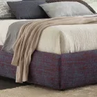 Pat matrimonial modern, cu unitate de depozitare, Gaya New de Bolzan Viadurini