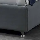 pat dublu capitonat Contemporan cu cutie de punctul maxim atins 160x190 / 200cm Mia Viadurini