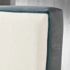 pat dublu capitonat Contemporan cu cutie de punctul maxim atins 160x190 / 200cm Mia Viadurini