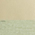 Pat dublu modern în piele și țesătură fabricat în Italia - Zeldo Viadurini