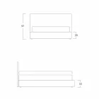 Pat matrimonial modern, fără depozitare, Gaya New de Bolzan Viadurini