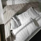 Pat dublu modern rotund cu tăblie unghiulară Made in Italy - Tima Viadurini