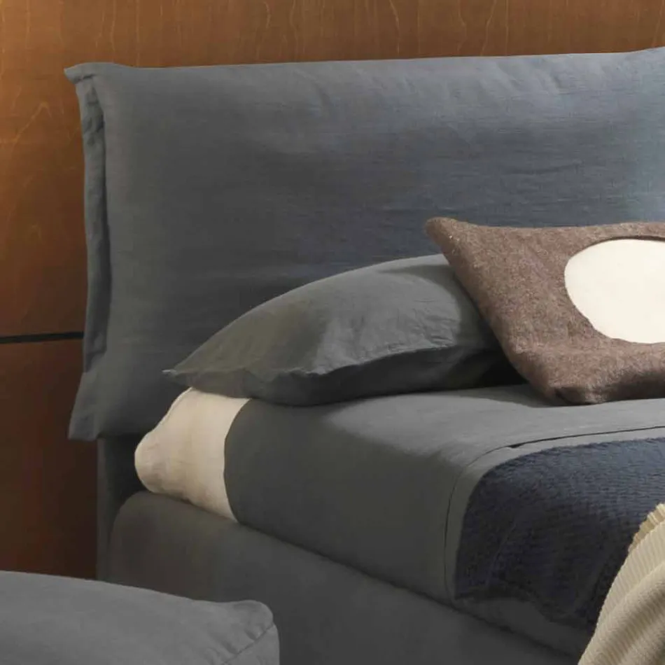 Pat dublu fără cutie, design contemporan, Iorca de Bolzan Viadurini