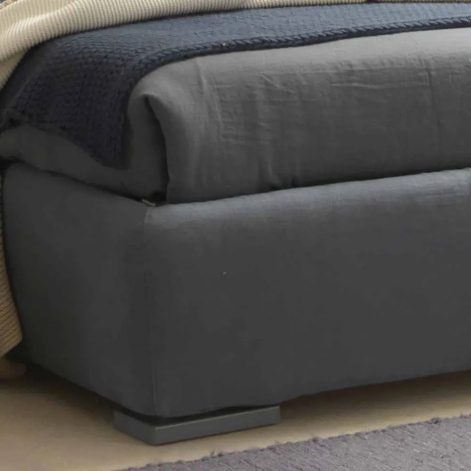 Pat dublu fără cutie, design contemporan, Iorca de Bolzan Viadurini