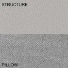 Pat dublu rotund acoperit în piele ecologică de design Made in Italy - Vesio Viadurini