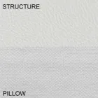 Pat dublu rotund acoperit în piele ecologică de design Made in Italy - Vesio Viadurini