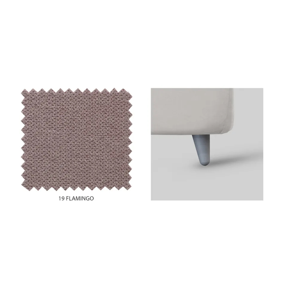 Pat de o persoană cu depozitare opțională Made in Italy - Ciccio Viadurini