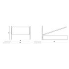 Pat de o persoană cu depozitare opțională Made in Italy - Ciccio Viadurini