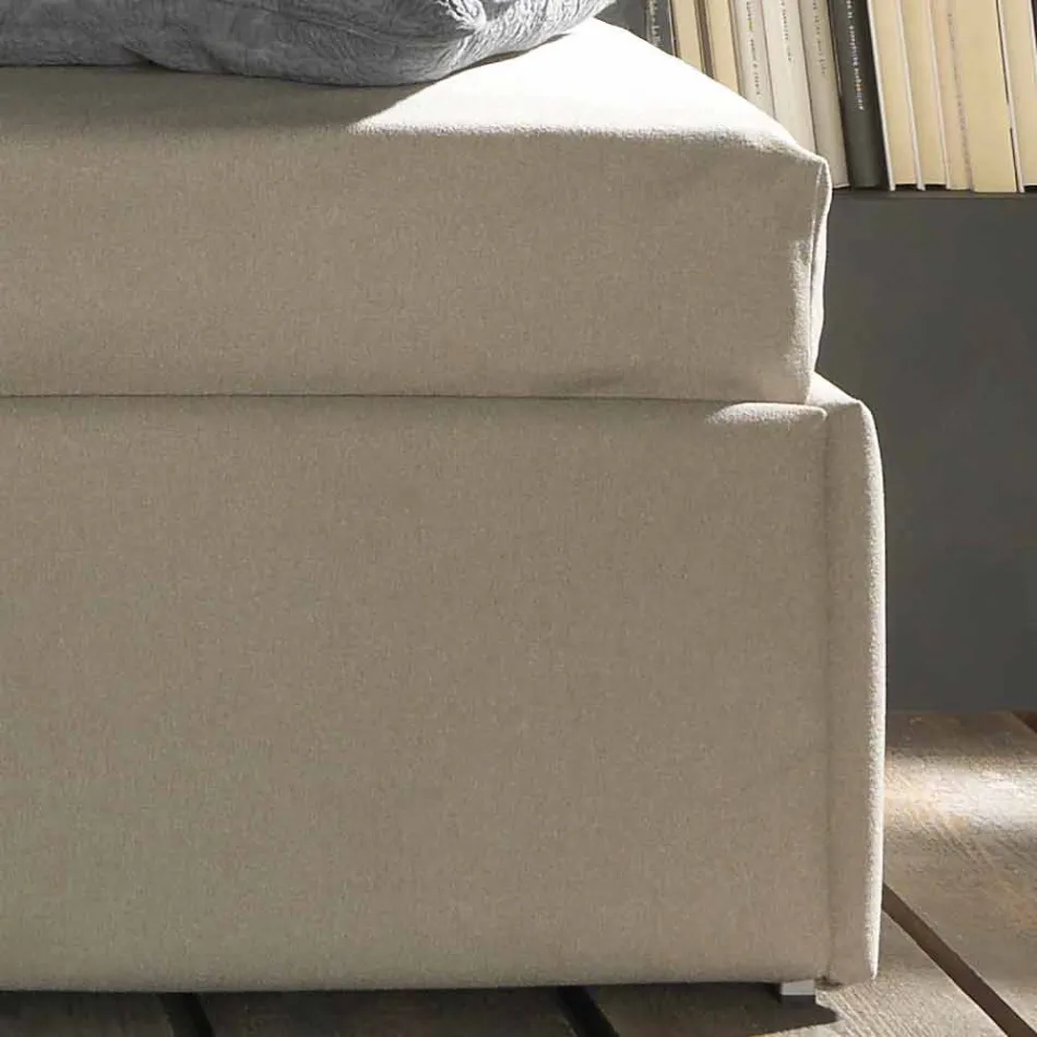 Pat unic cu cap de tablou și panou lateral, linie8 Bolzan Viadurini