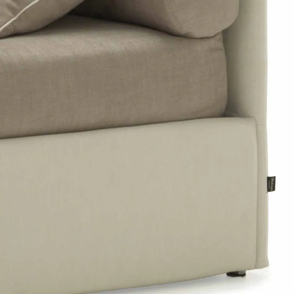 Pat unic cu cap, structură de fier și lemn Linia de Bolzan Viadurini