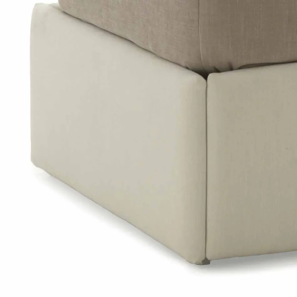 Pat unic cu cap, structură de fier și lemn Linia de Bolzan Viadurini