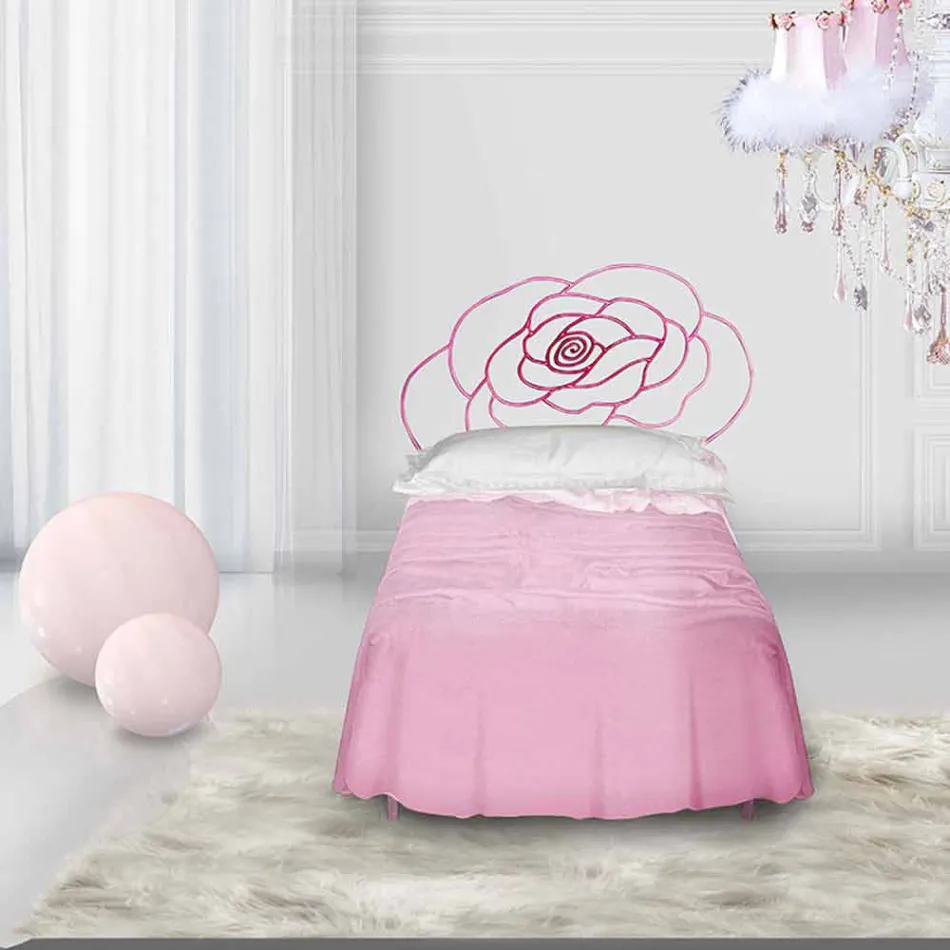 Pat de o persoană în fier forjat Centaur Viadurini