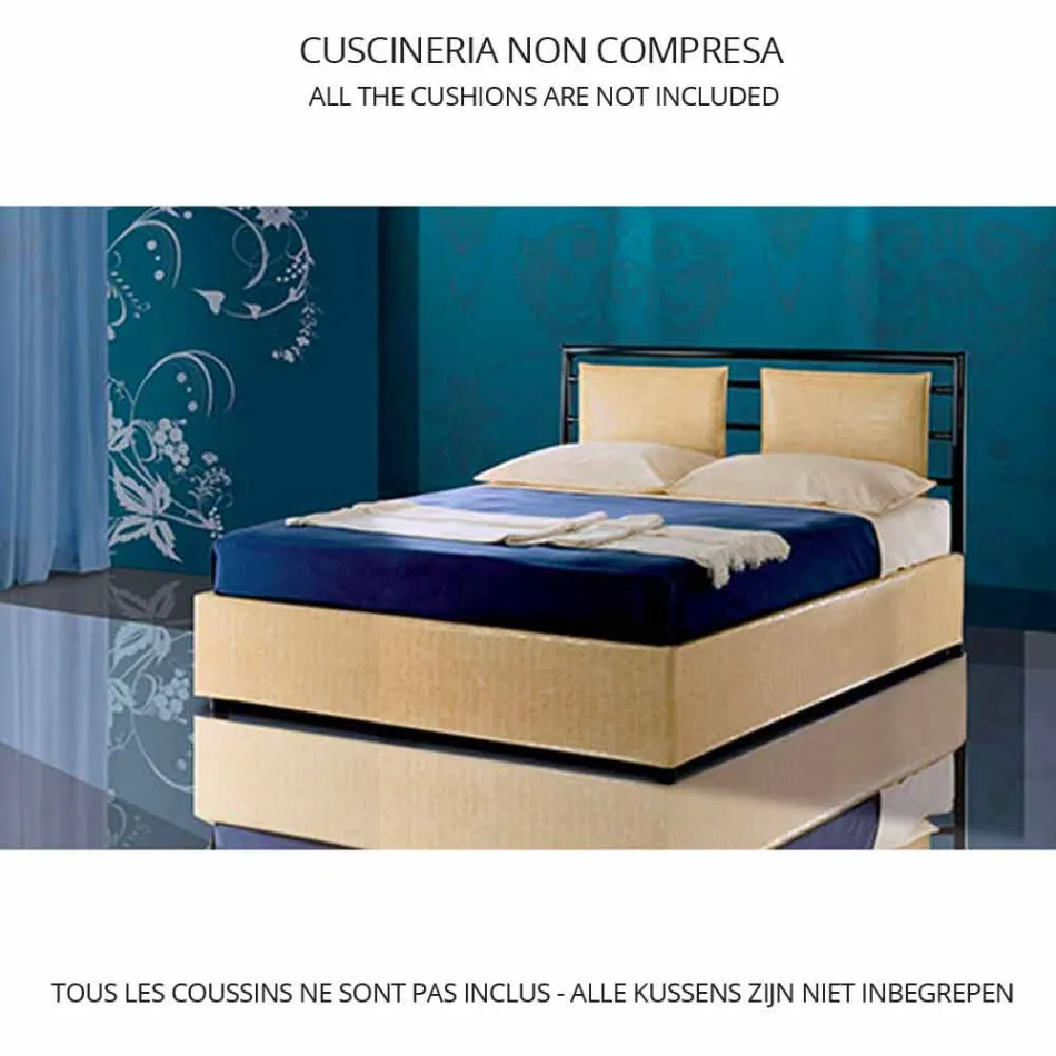 Pat de o persoană în fier forjat Dionysos Viadurini